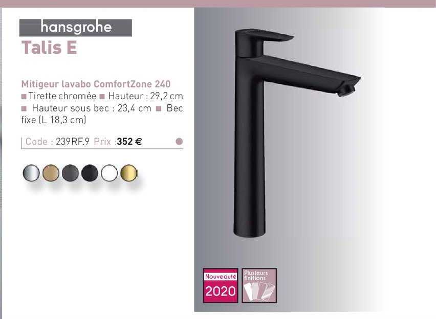 Mitigeur Lavabo Comfortzone 240