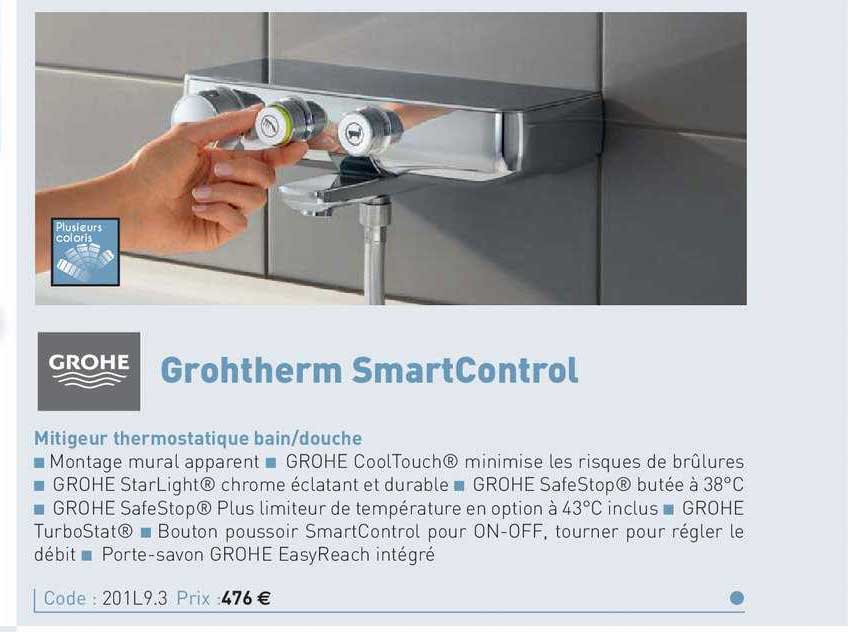 mitigeur thermostatique bain-douche