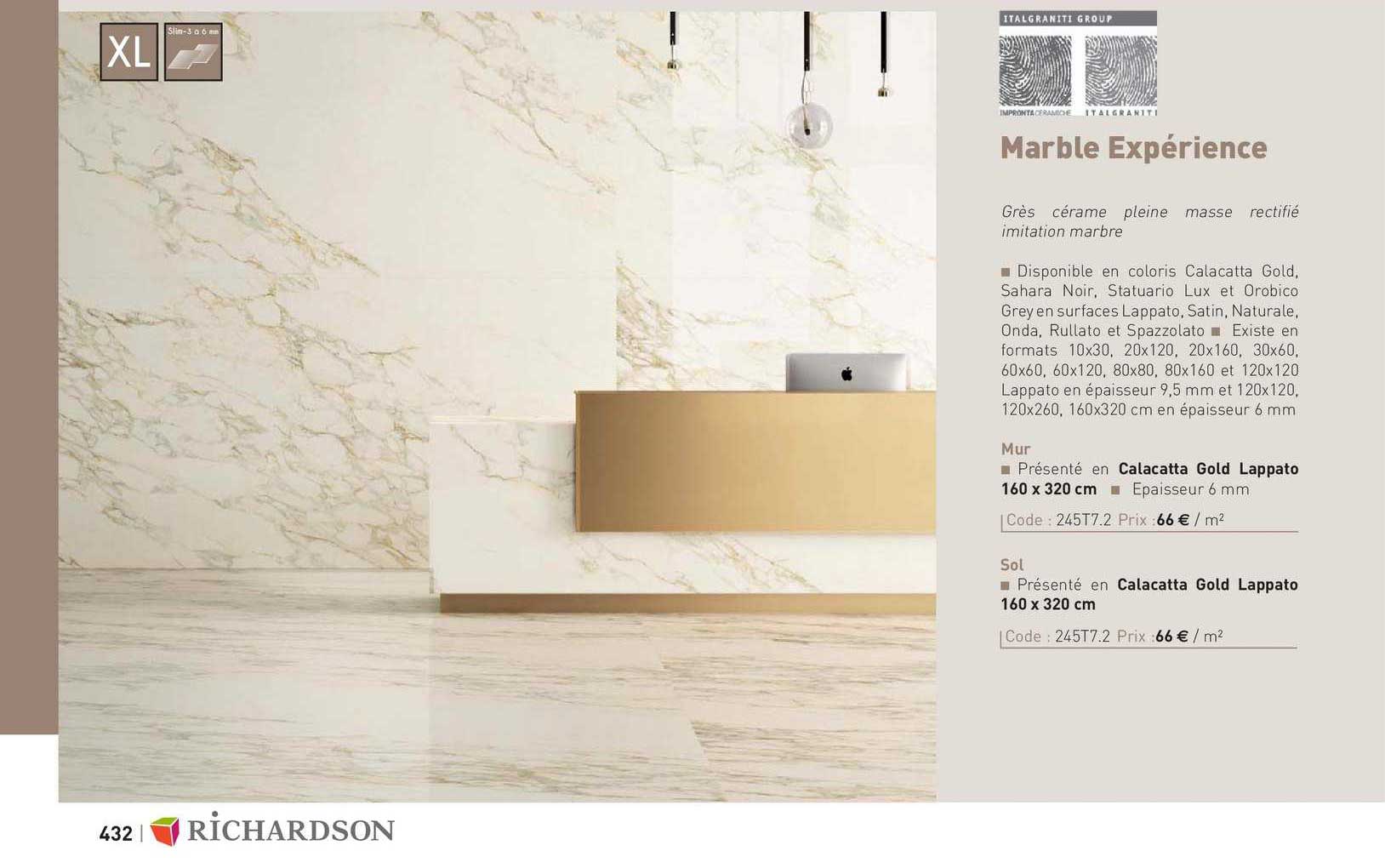 mur, sol marble expérience