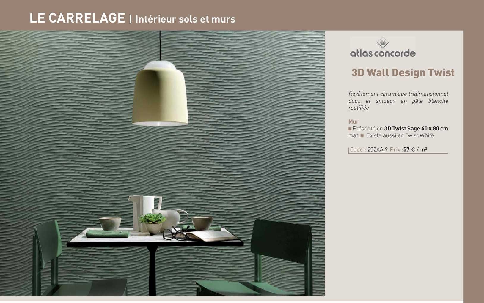 mur 3d wall design twist