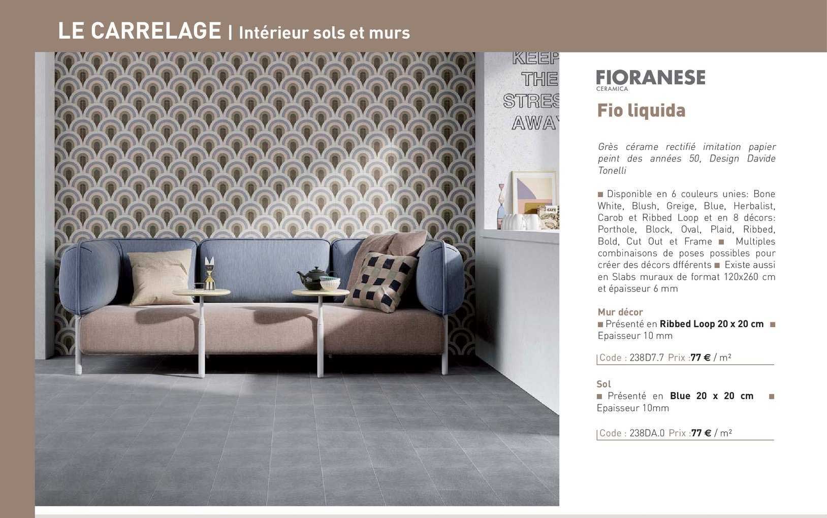 mur décor, sol fio liquida