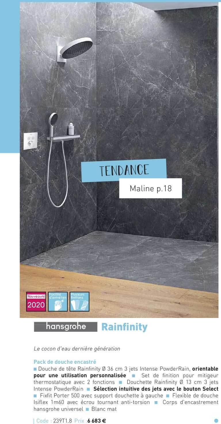 pack de douche encastré