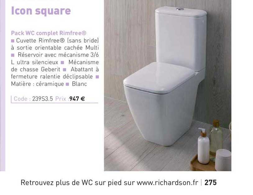pack wc complet rimfree