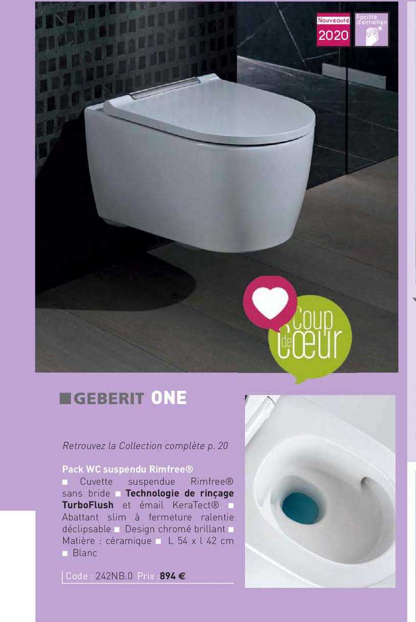 pack wc suspendu rimfree