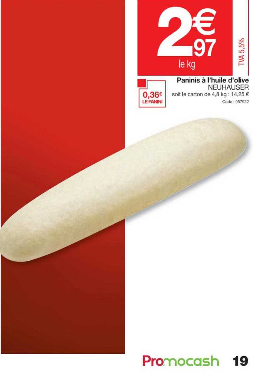 Paninis à L'huile D'olive Neuhauser