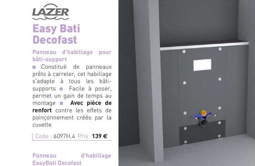 panneau d'habillage pour bâti-support