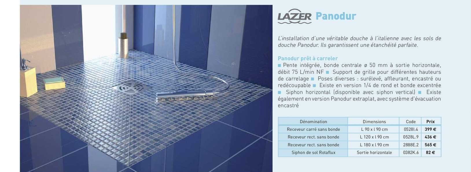 panodur prêt à carreler