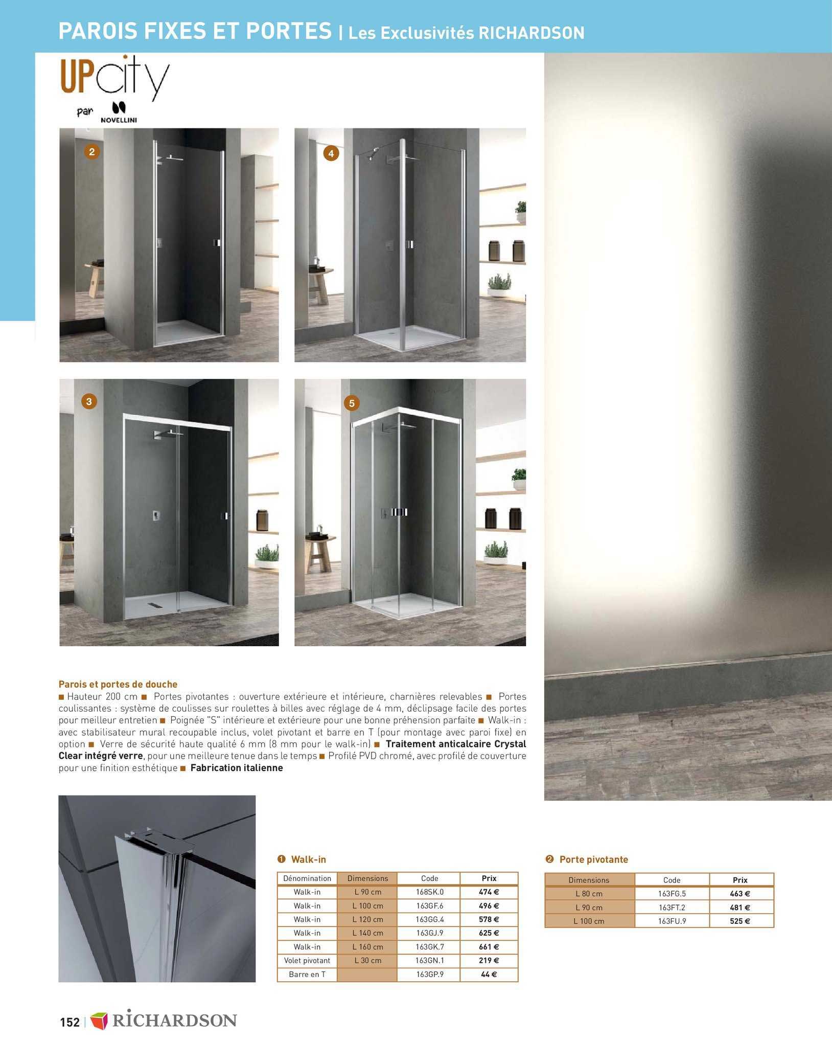 parois et portes de douche