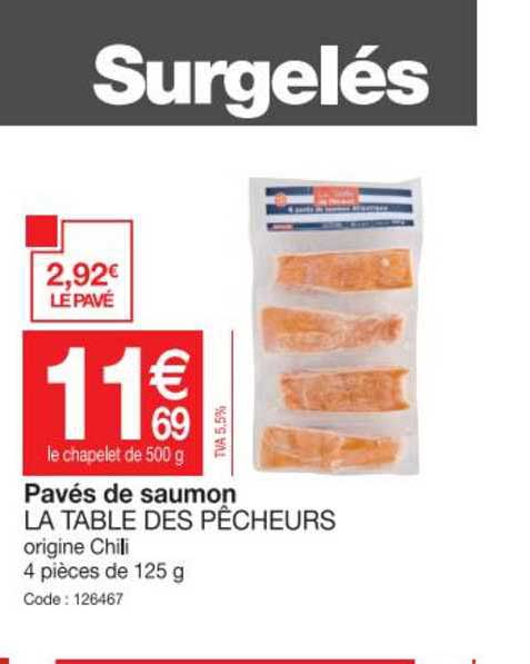 pavés de saumon la table des pêcheurs