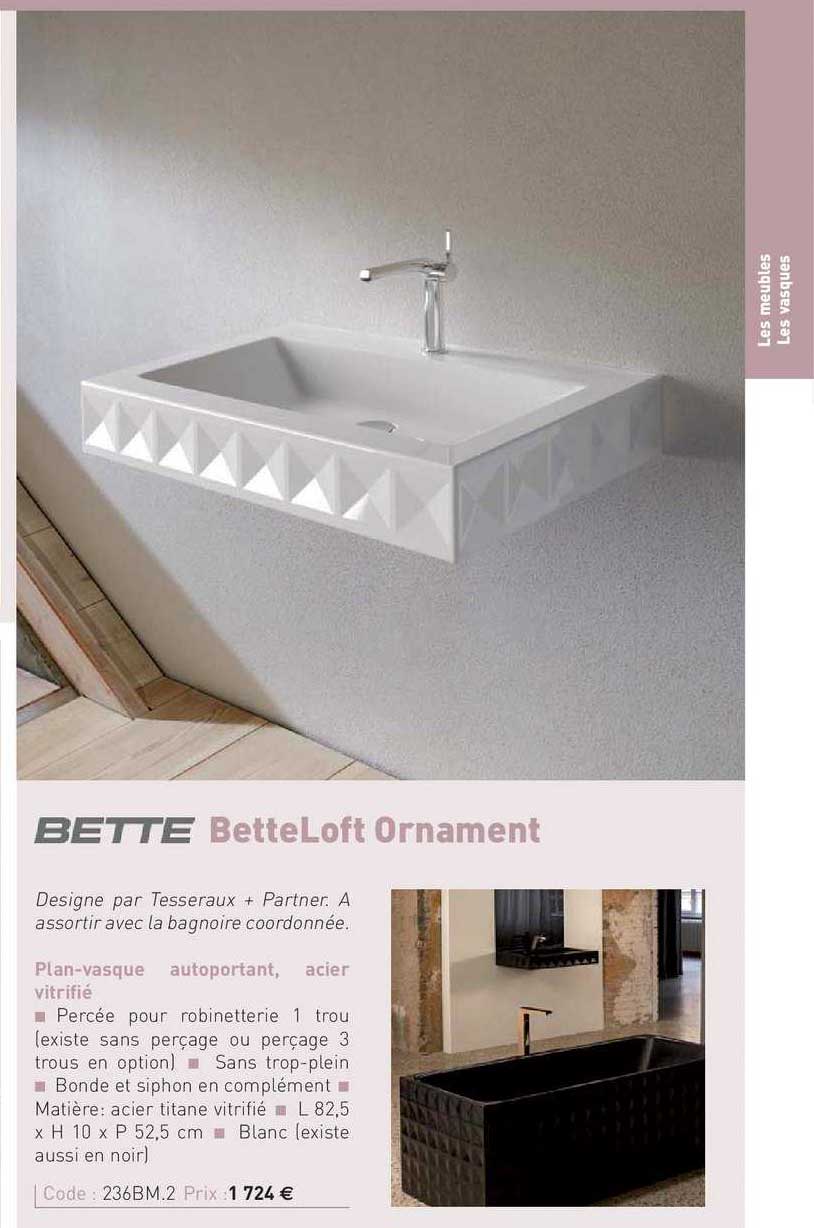 plan vasque autoportant, acier vitrifié