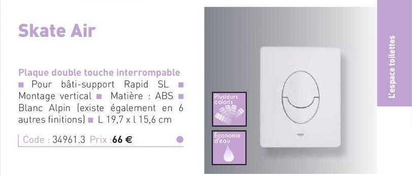 Plaque Double Touch Interrompable