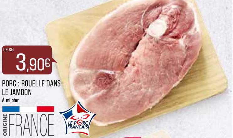 porc : rouelle dans le jambon