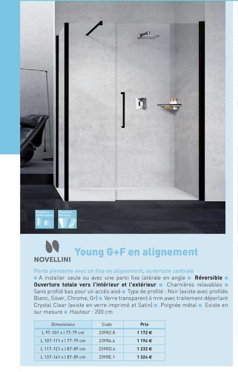 Porte Pivotante Avec Un Fixe En Alignement, Ouverture Centrale