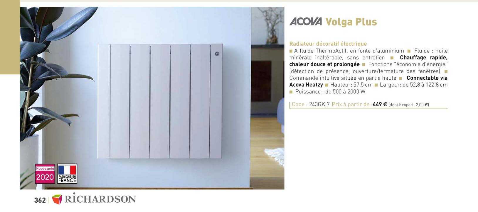 Radiateur Décoratif électrique Volga Plus
