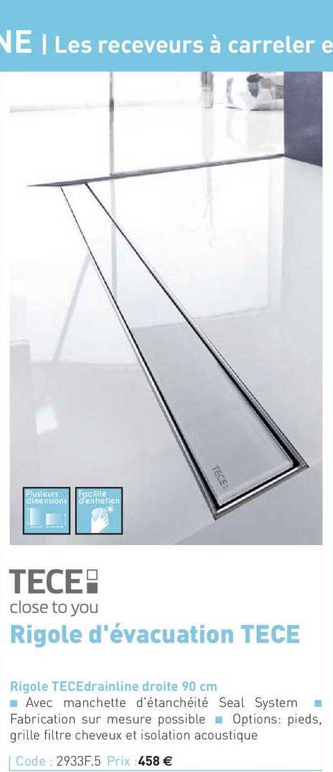 rigole tece drainline droite 90 cm