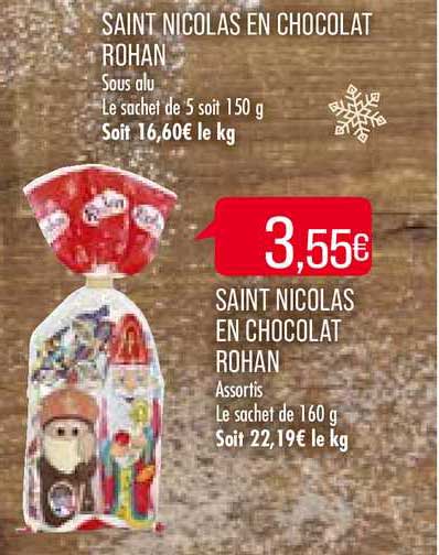 saint nicolas en chocolat rohan