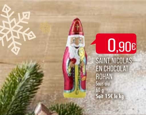 saint nicolas en chocolat rohan