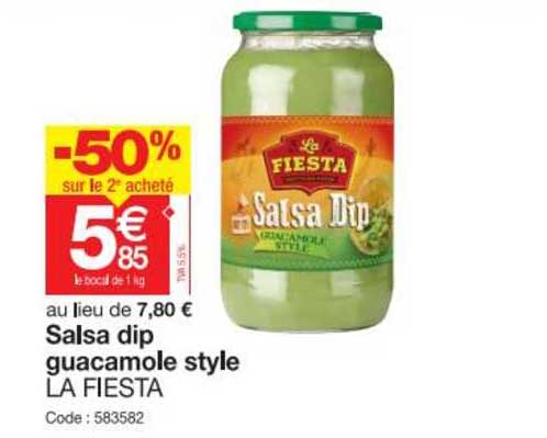 Salsa Dip Guacamole Style La Fiesta