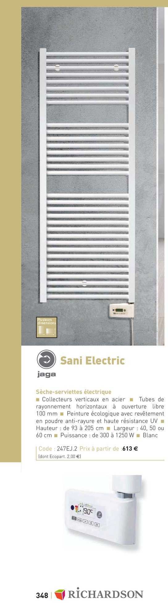 sèche serviette électrique sani electric