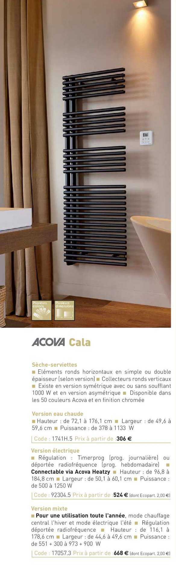 sèche-serviettes cala