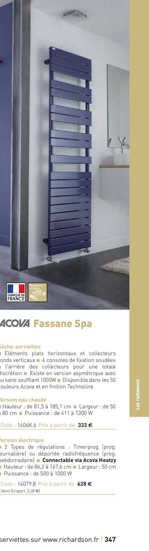 Sèche-serviettes Fassane Spa