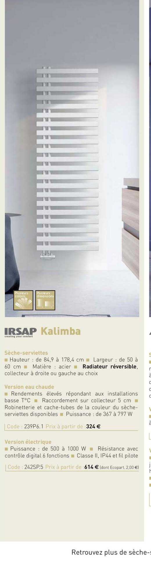 sèche-serviettes kalimba