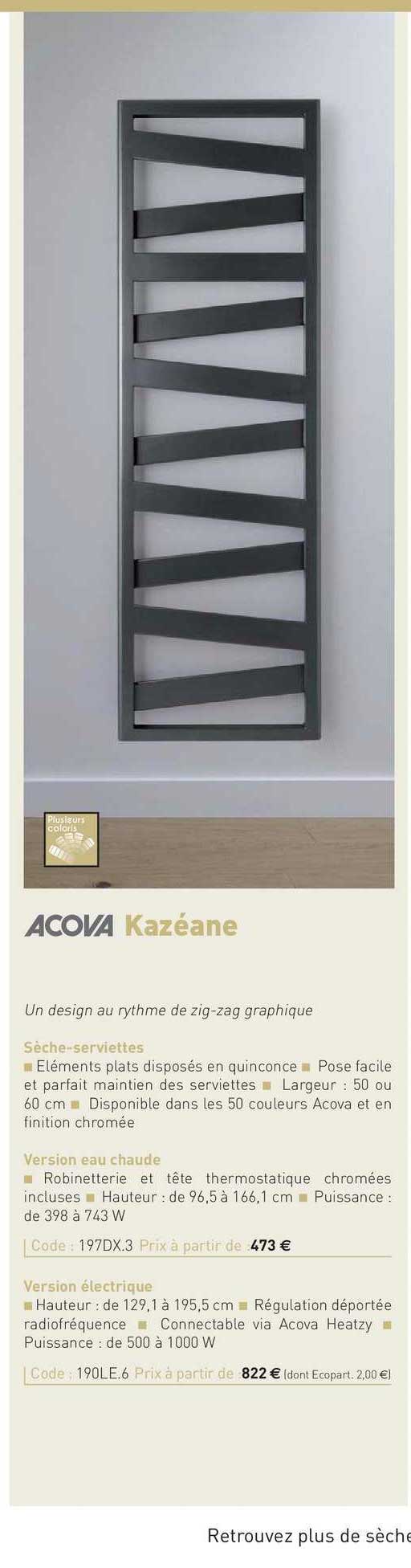 sèche-serviettes kazéane