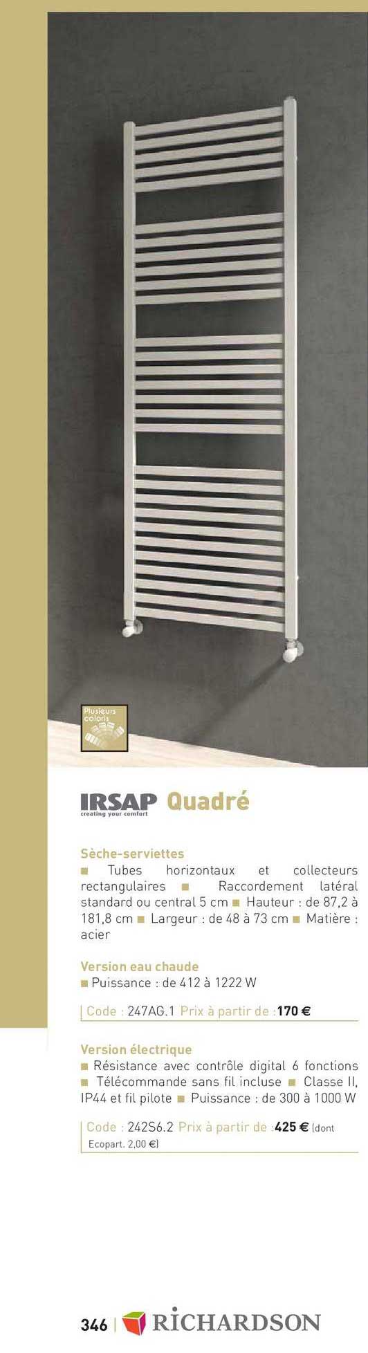 sèche-serviettes quadré