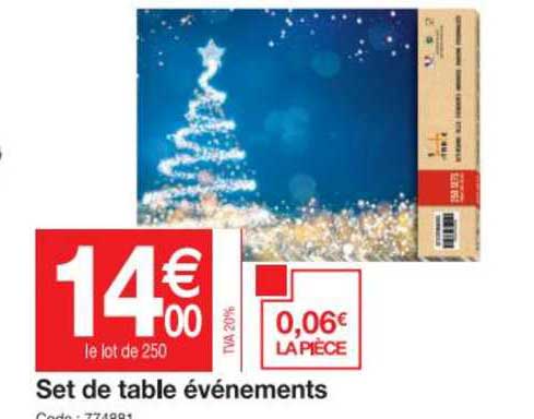 set de table évènements