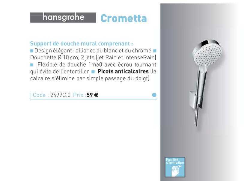 Support De Douche Mural