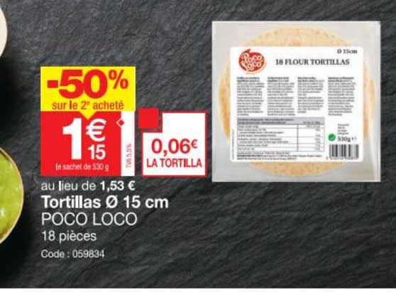 tortillas 15 cm poco loco