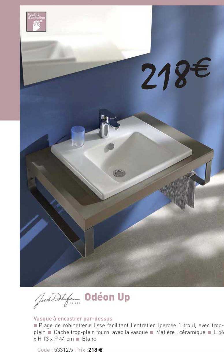 vasque à encastrer par dessus