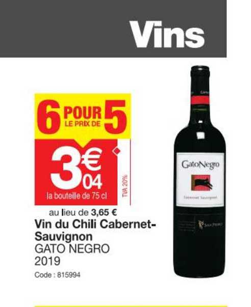 vin du chili cabernet-sauvignon gato negro