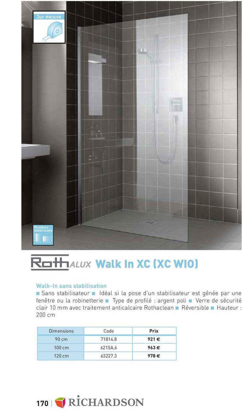 walk in sans stabilisation