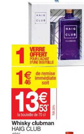 Whisky Clubman Haig Club
