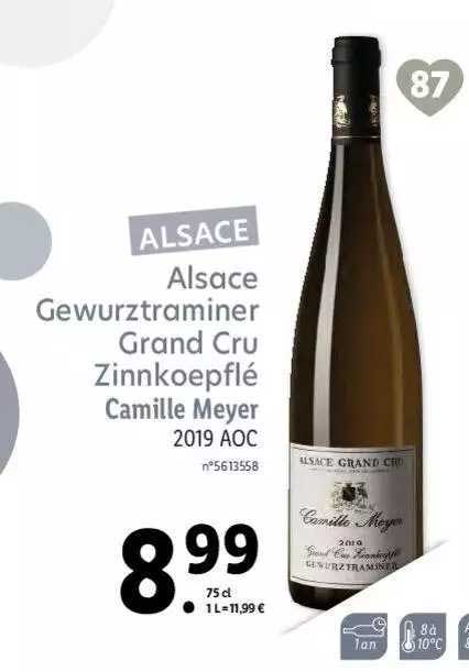alsace gewurztraminer grand cru zinnkoepflé camille meyer 2019 aoc