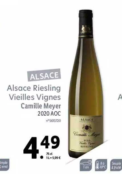 alsace riesling vieilles vignes camille meyer 2020 aoc