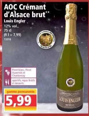 aoc crémant d'alsace brut louis engler