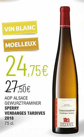 aop alsace gewurztraminer sperry vendanges tardives 2018