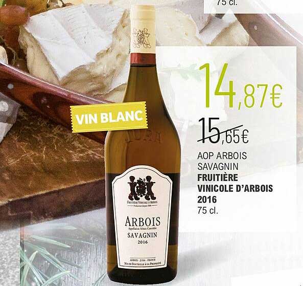 aop arbois savagnin fruitière vinicole d'arbois 2016