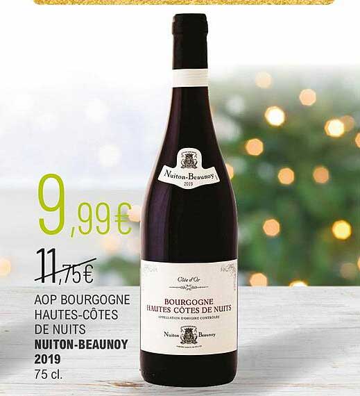 aop bourgogne hautes-côtes de nuits nuiton-beaunoy 2019