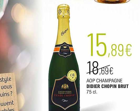 aop champagne didier chopin brut