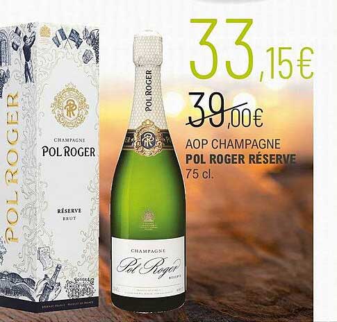aop champagne pol roger réserve