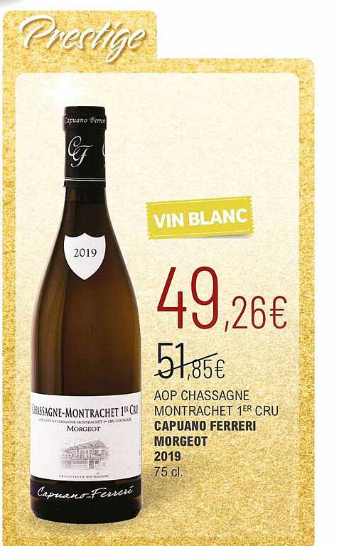 aop chassagne montrachet 1er cru capuano ferreri morgeot 2019