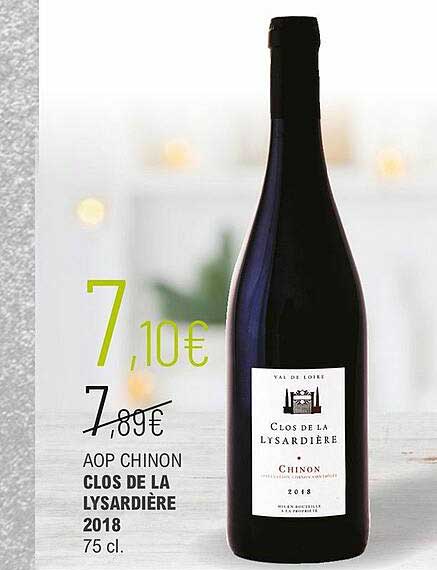 aop chinon clos de la lysardière 2018