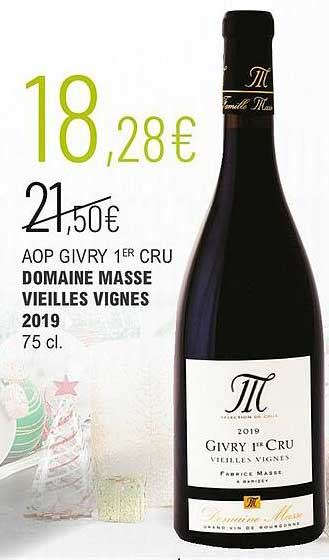 aop givry 1er cru domaine masse vieilles vignes 2019