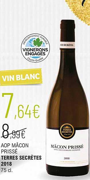 aop mâcon prissé terre secrètes 2018