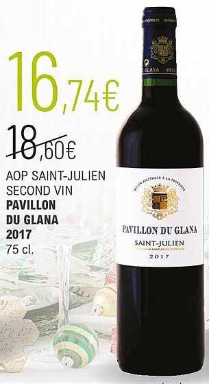 aop saint-julien second vin pavillon du glana 2017