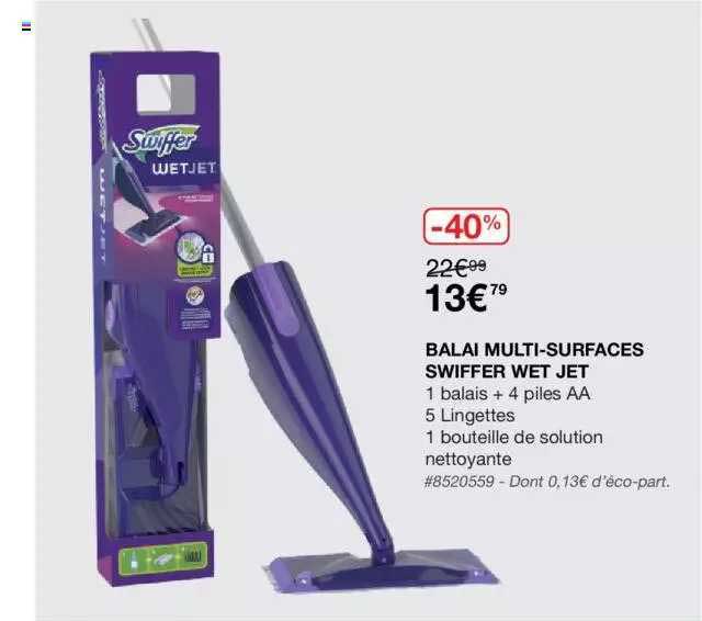 balai multi-surfaces swiffer wet jet