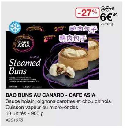 bao buns au canard - café asia